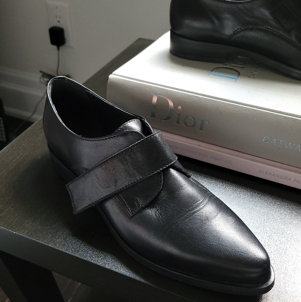 Agenda Black Leather Loafers for Women Size 39 - Picture 12 of 12